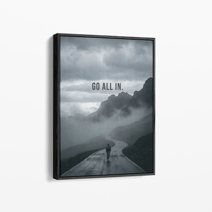 Go All In. – Rennrad Motivationsposter | canvArt