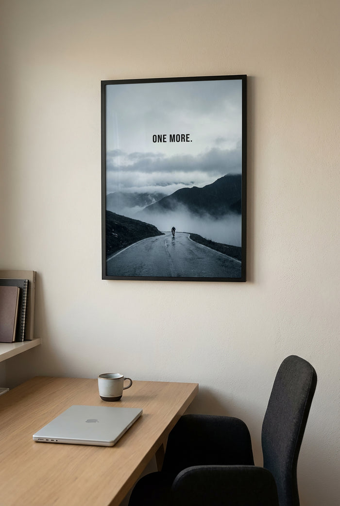 One More. II — Rennrad Poster Berganstieg | canvArt studios