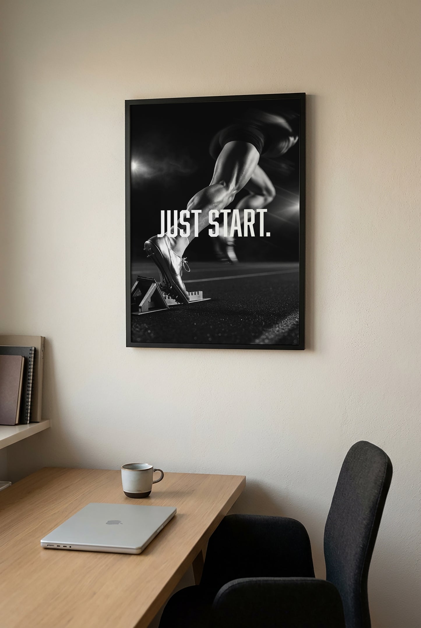 Just Start – Running Motivation Poster