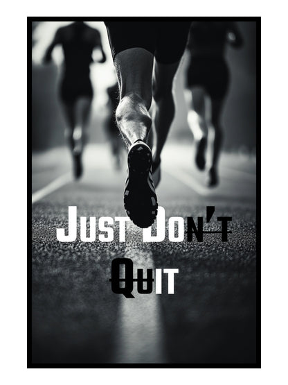 Just Don't Quit – Motivationsposter Mindset | canvArt