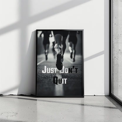 Just Don't Quit – Motivationsposter Mindset | canvArt