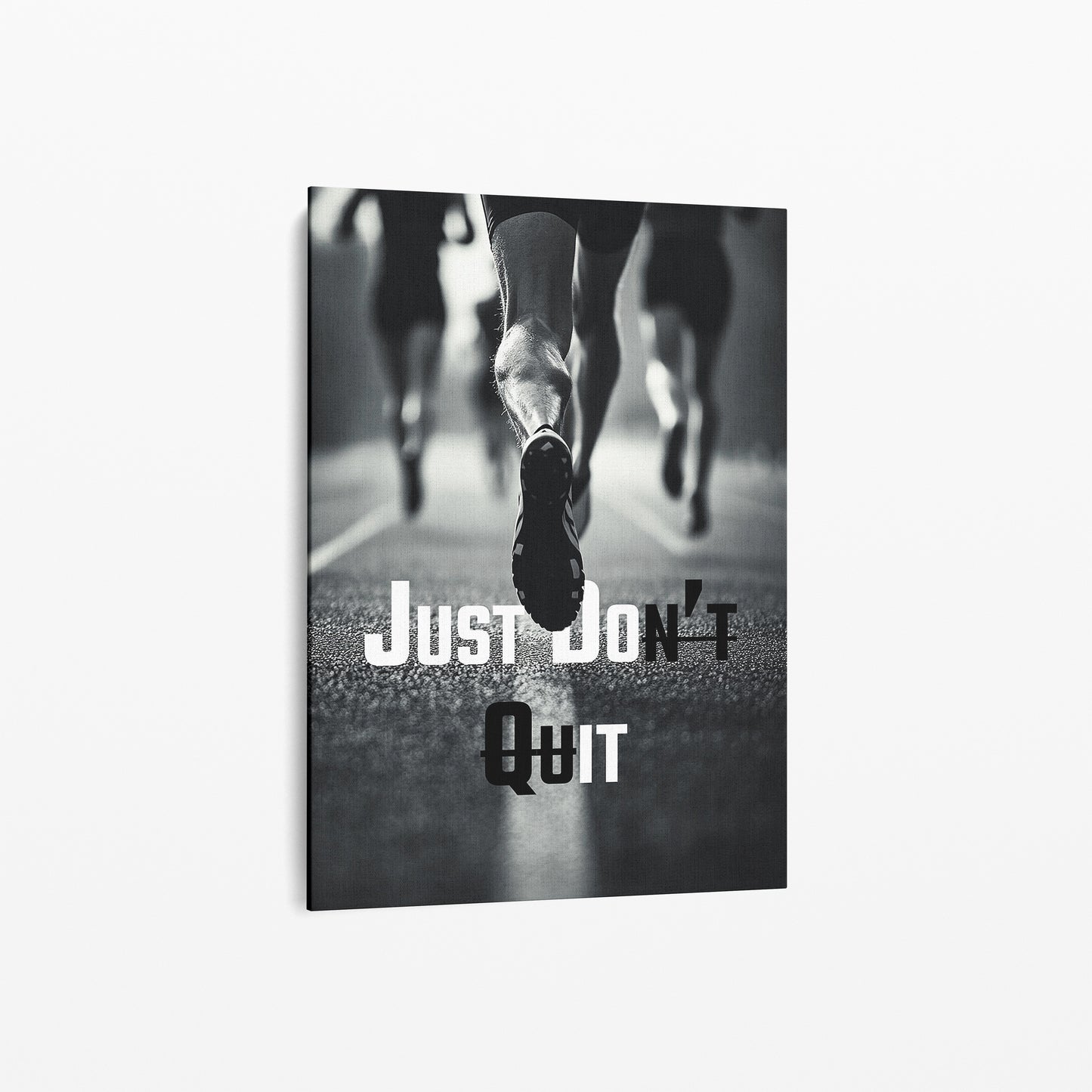 "Just Don't Quit" Motivationsposter Laufen