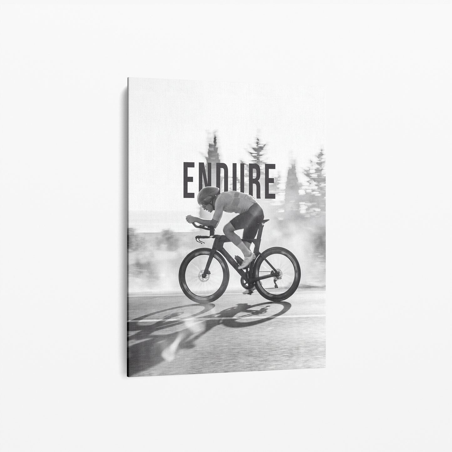 Endure II – Rennrad Wandbild | Time Trial Motivationsposter