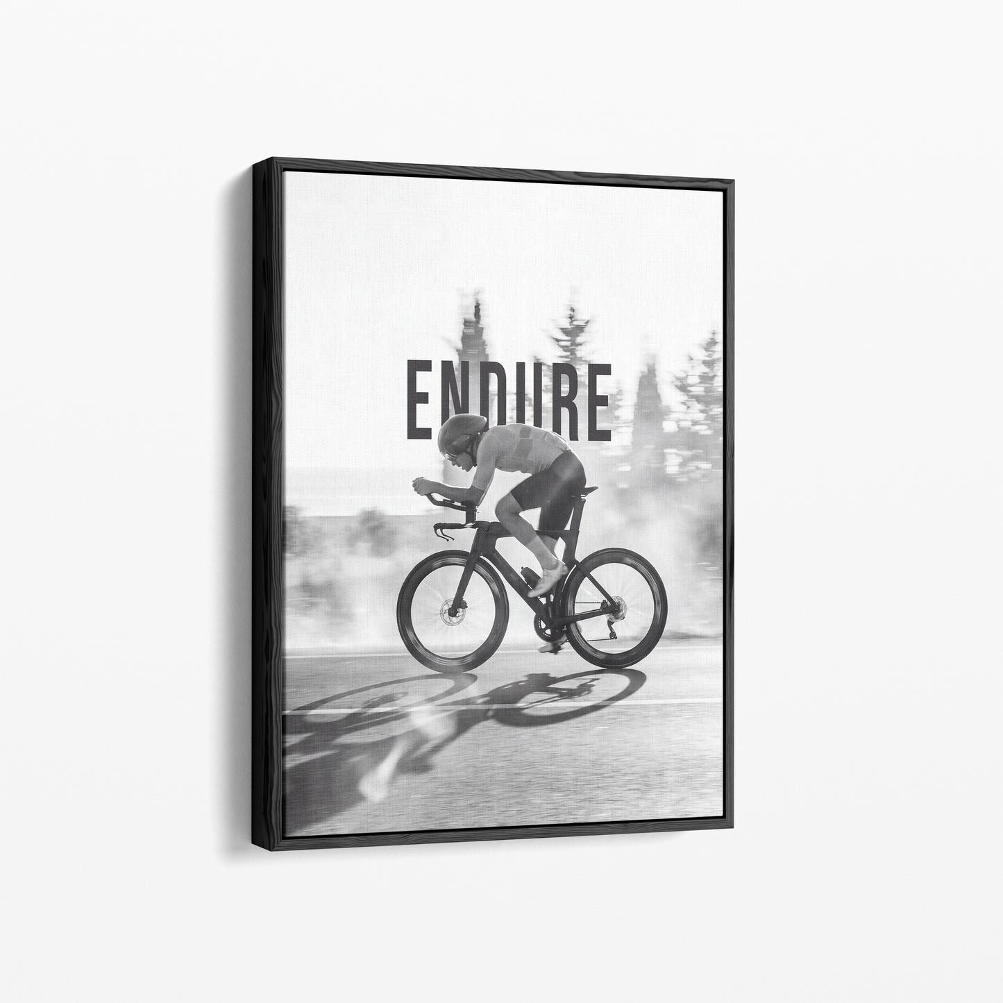 Endure II – Rennrad Wandbild | Time Trial Motivationsposter