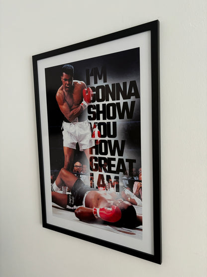 Boxposter Ali, Muhammad Ali Poster, Motivationsposter Boxen, Muhammad Ali Poster Motivation, Leinwand motivation, Postermotivation
