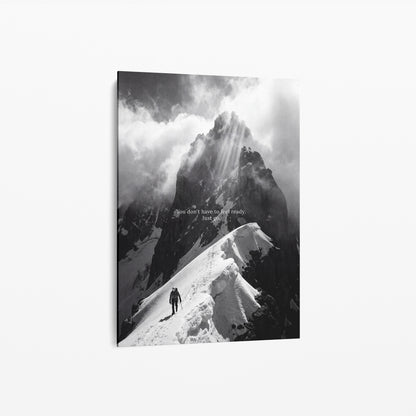 Just Go als Leinwand ohne Rahmen in Galerie-Optik