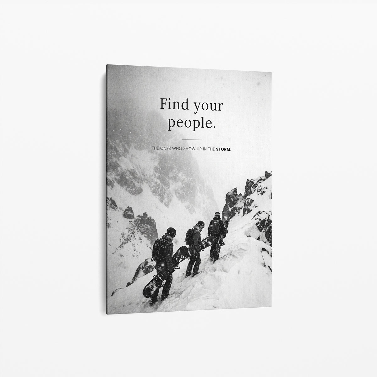 Find Your People als Leinwand ohne Rahmen in Galerie-Optik