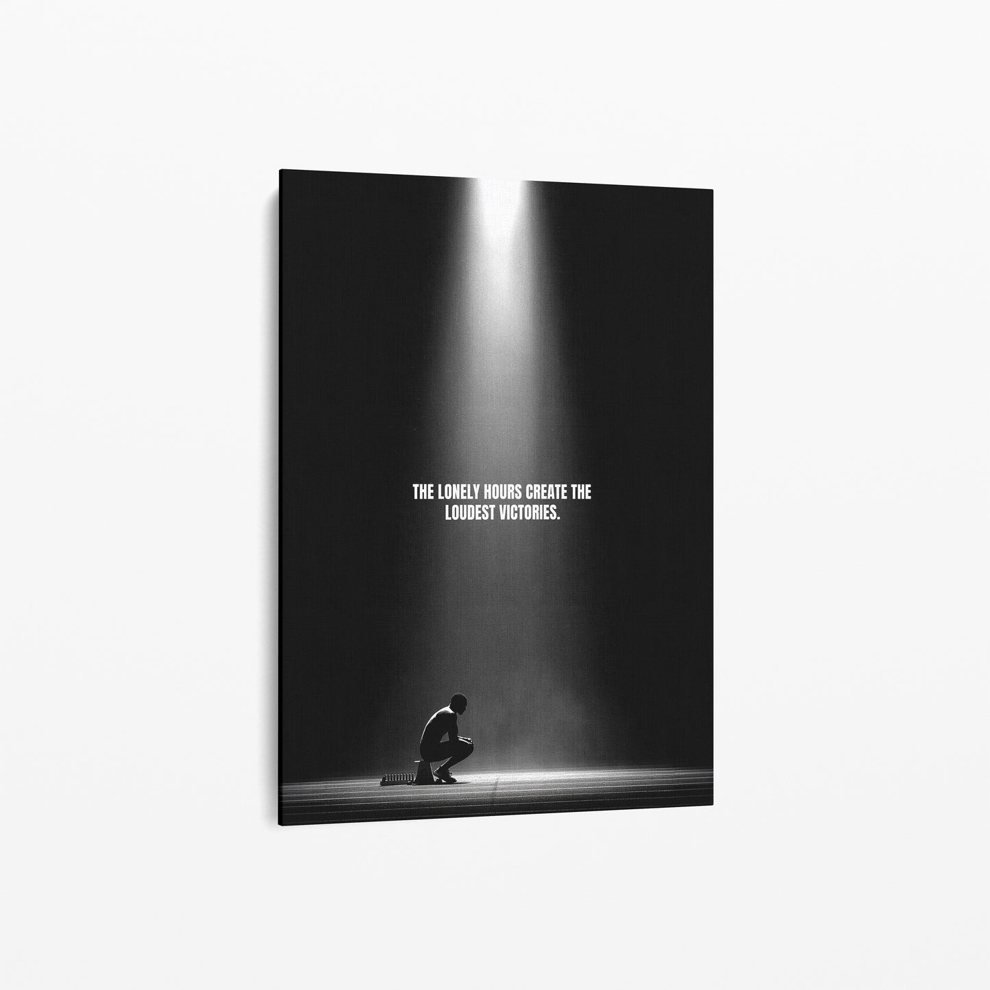 The Lonely Hours Create the Loudest Victories – Motivationsposter Sport & Erfolg