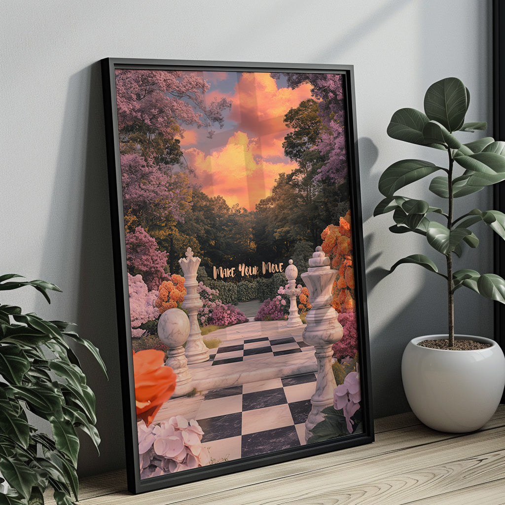 "Make Your Move" Motivationsposter Strategie