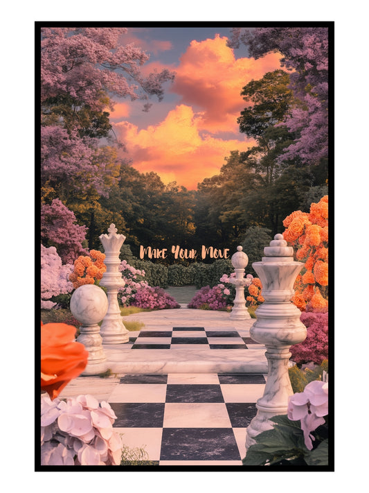 "Make Your Move" Motivationsposter Strategie