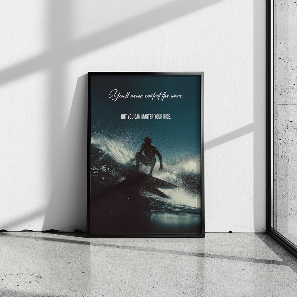 "Master Your Ride" Motivationsposter für Fokus & Flow