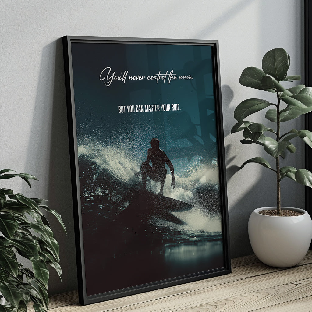 "Master Your Ride" Motivationsposter für Fokus & Flow