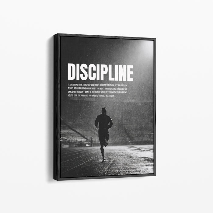 Discipline – Motivationsposter Sport & Fokus | canvArt
