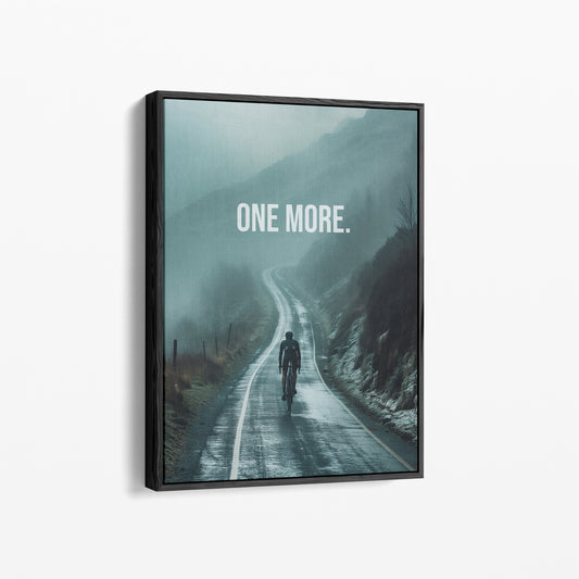 "One More" Rennrad Poster