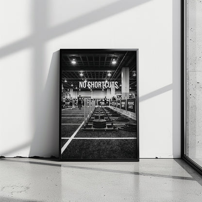 NO SHORTCUTS. – Motivationsposter für Athleten & Functional Fitness