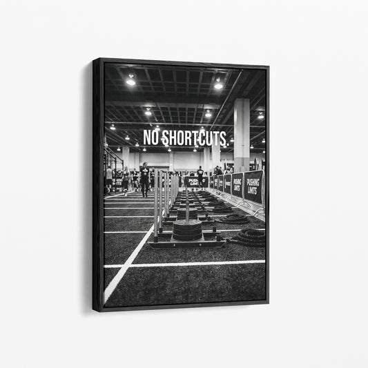 NO SHORTCUTS. – Motivationsposter für Athleten & Functional Fitness