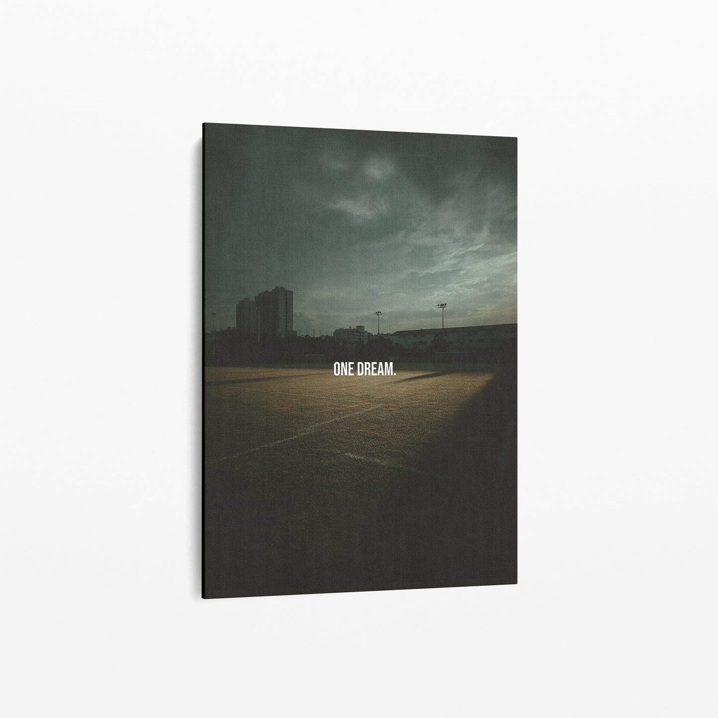 One Dream. – Fußball Poster für Spieler, die an sich glauben | Canvart Studios