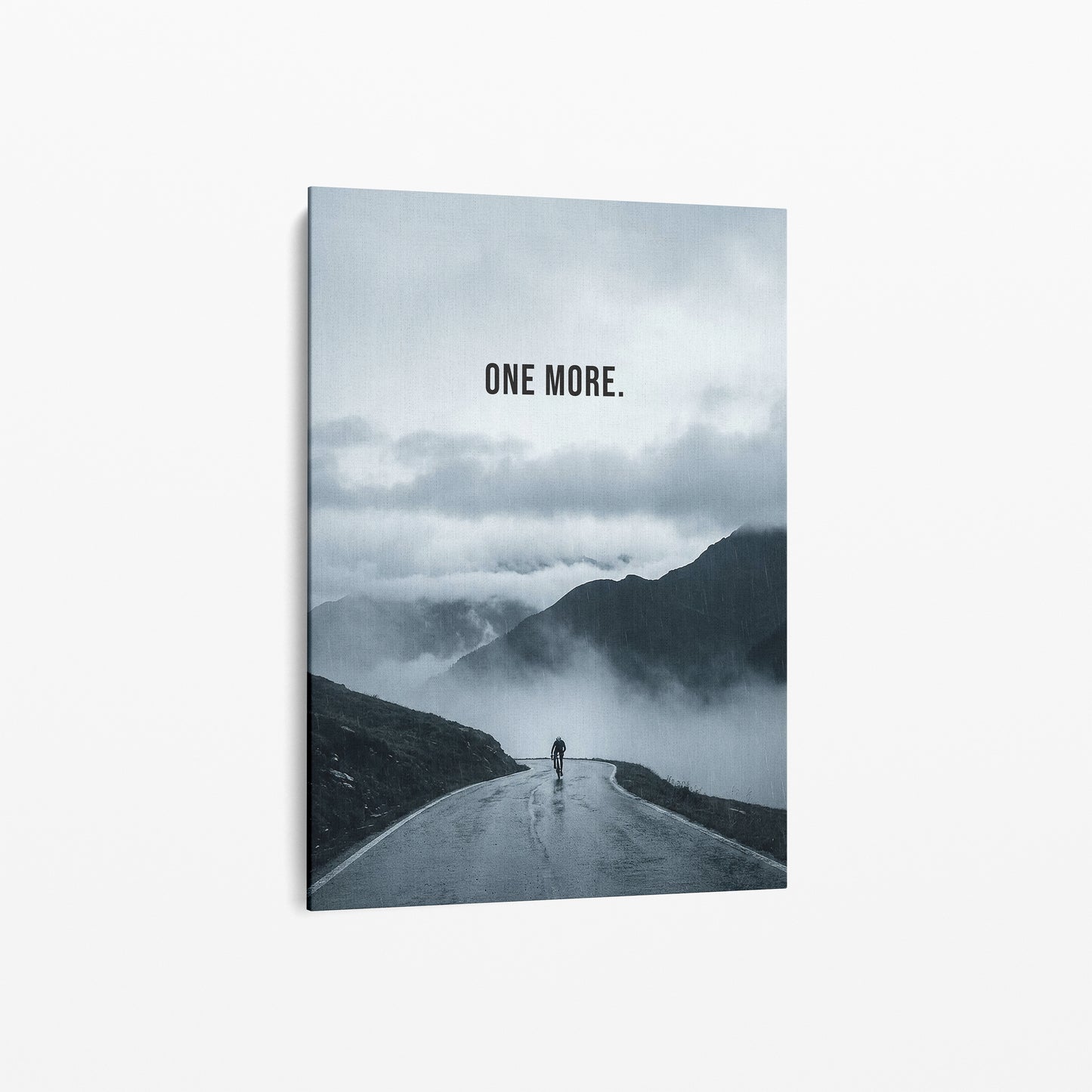 One More. – Rennrad Motivationsposter Berganstieg | canvArt