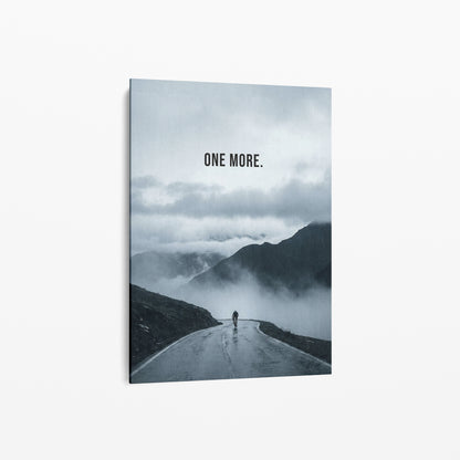 One More. – Rennrad Motivationsposter Berganstieg | canvArt