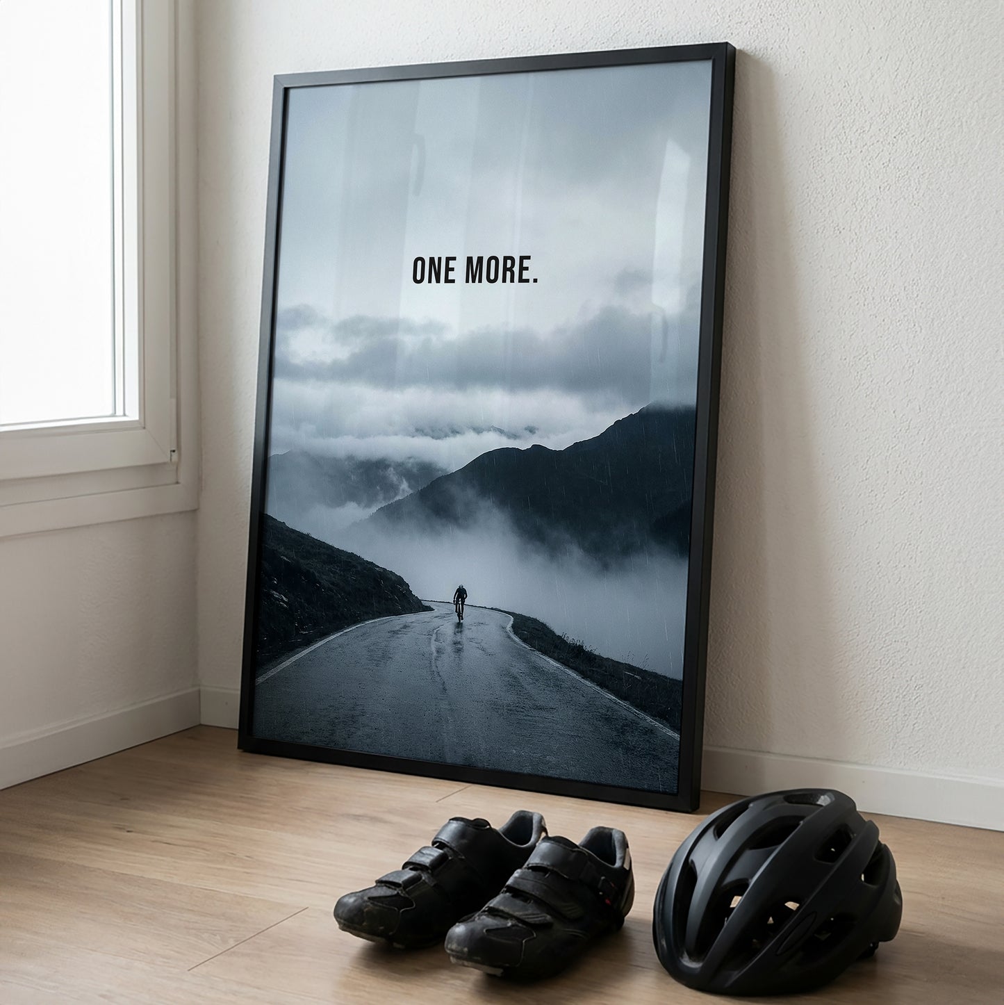 One More. – Rennrad Motivationsposter Berganstieg | canvArt