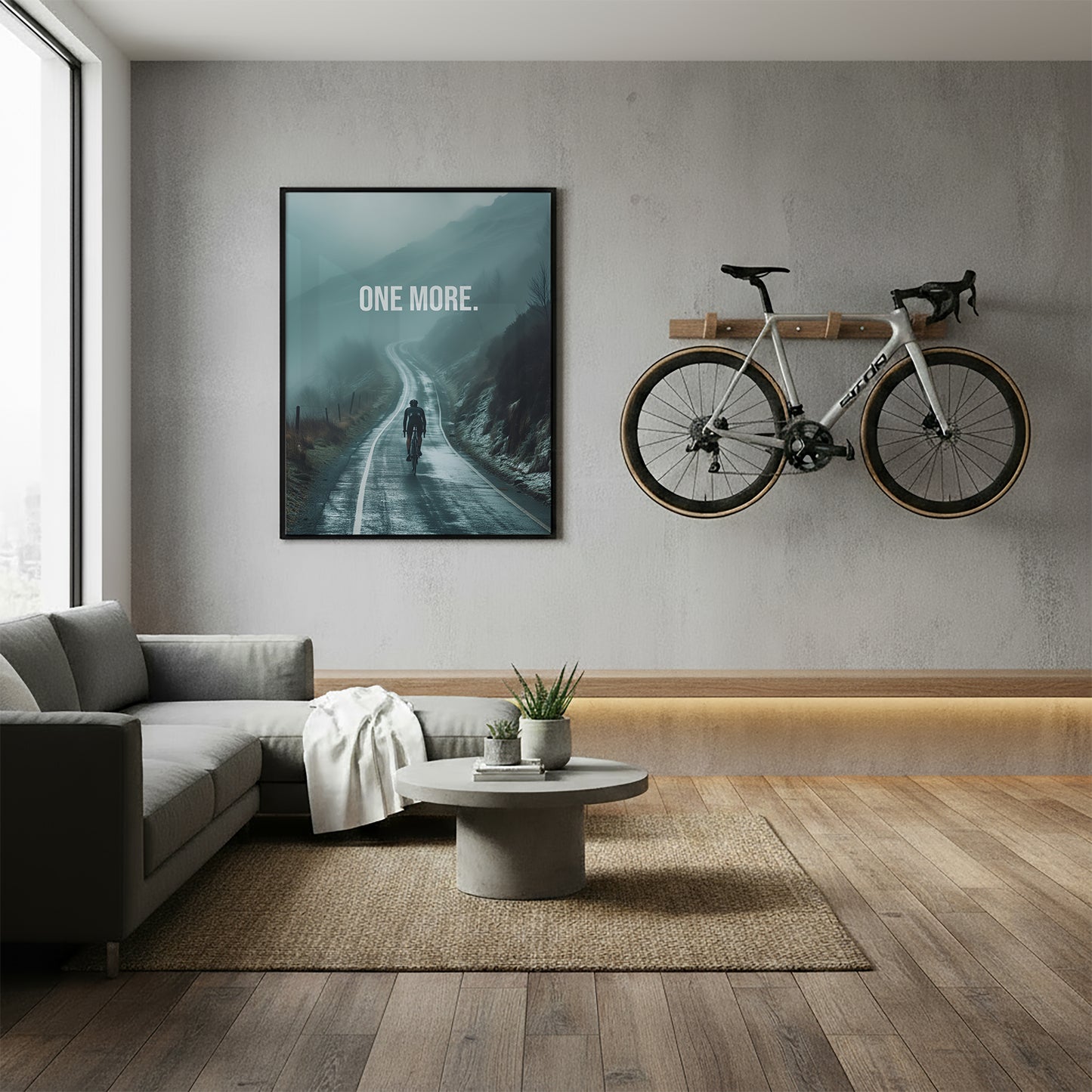 "One More" Rennrad Poster