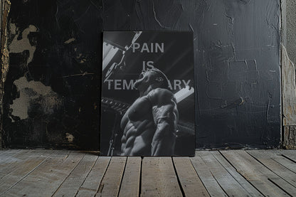 Gym Motivation, Motivationsleinwand, Motivationsposter, Gym Motivation, Pain is temporary 