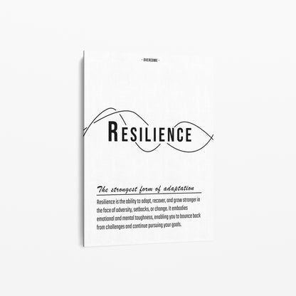 Text & Zitat Poster "Resilience"