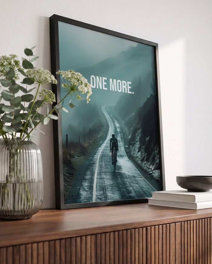 One More. – Rennrad Motivationsposter | canvArt studios