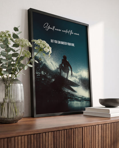 "Master Your Ride" Motivationsposter für Fokus & Flow