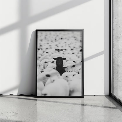 "Stand Out" Motivationsposter