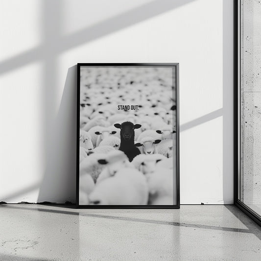 "Stand Out" Motivationsposter