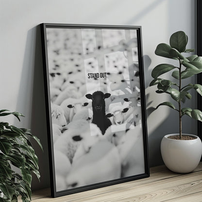 "Stand Out" Motivationsposter
