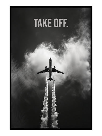 "Take Off." Motivationsposter für Athleten