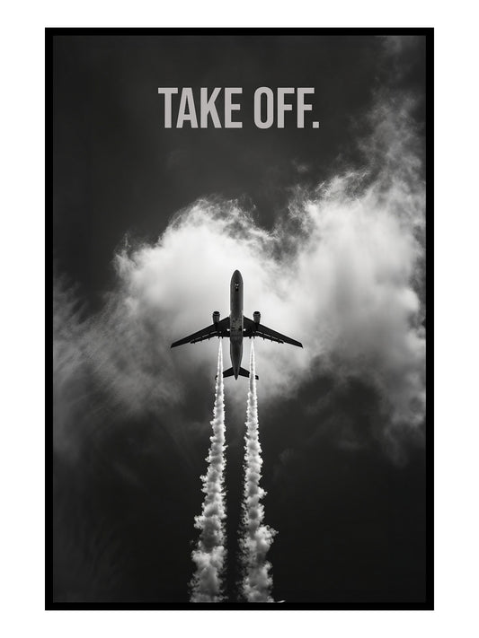 "Take Off." Motivationsposter für Athleten