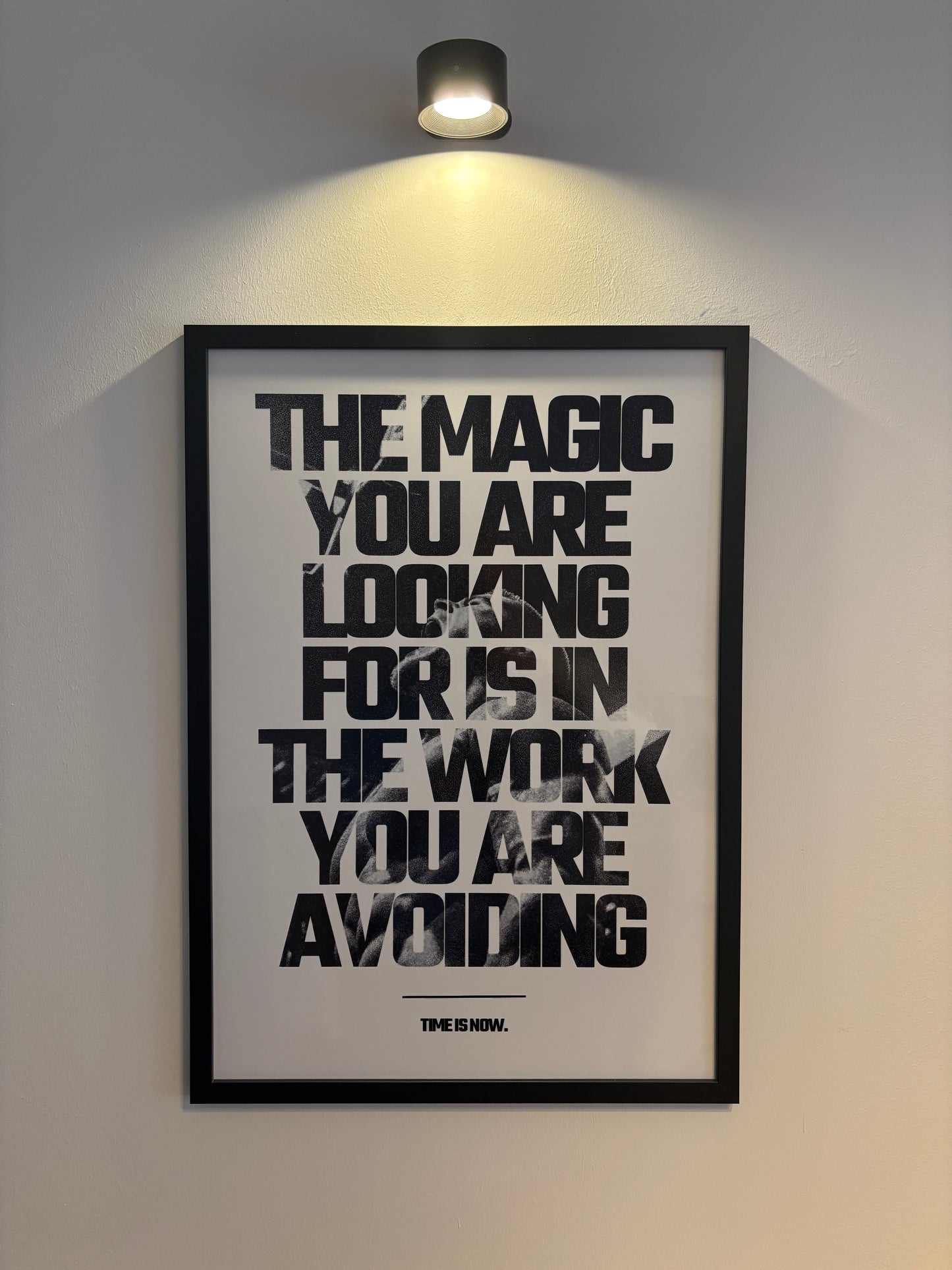 Motivationsposter "Time is now.", Motivationsbild Gym, Anti-Reflex Rahmen, Antireflex Bilderrahmen, Fitness Motivation, Gym motivation, business motivations, poster, wandposter