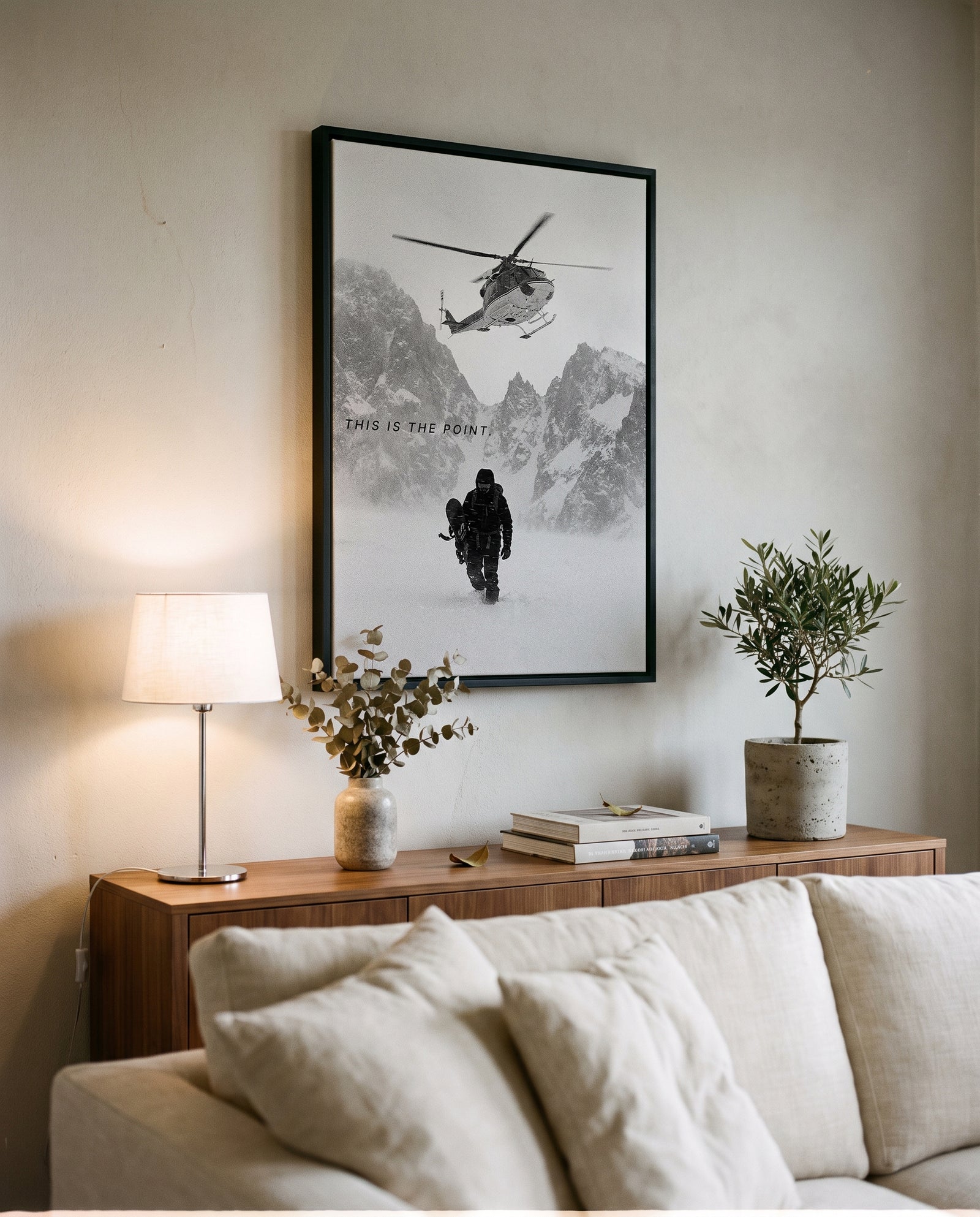 This Is The Point – Abenteuer Berg Poster & Leinwand Wandbild
