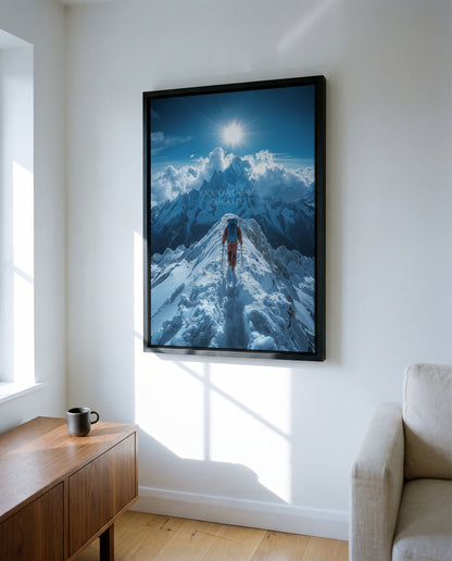 "Dream it, do it" Bergsteiger Motivation