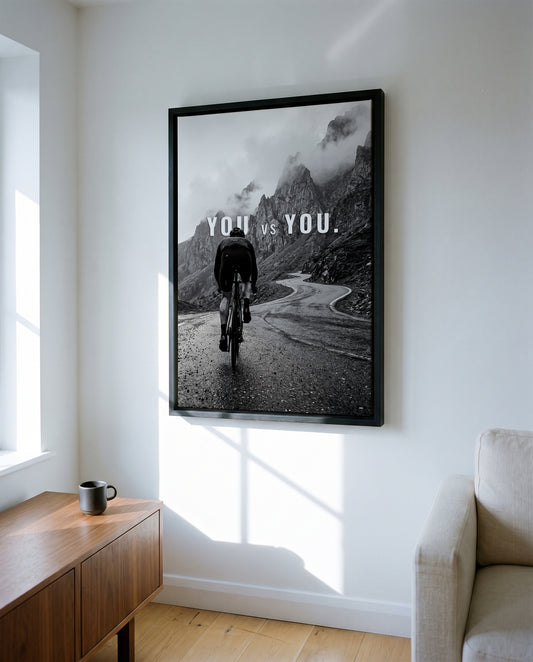 "You vs You“ II Motivationsposter Rennrad | Rennrad Motivation