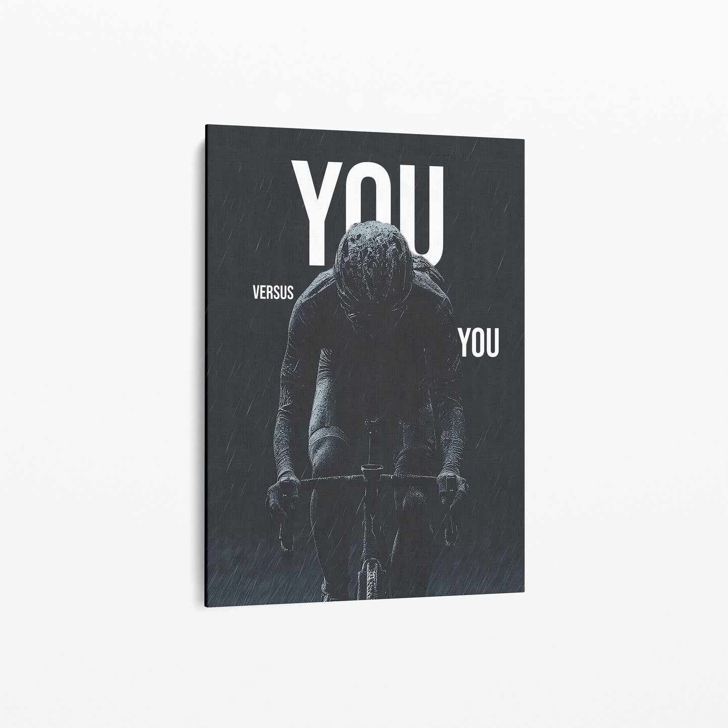 You vs You“ – Motivationsposter Rennrad | Wandbild Motivation für Radsportler