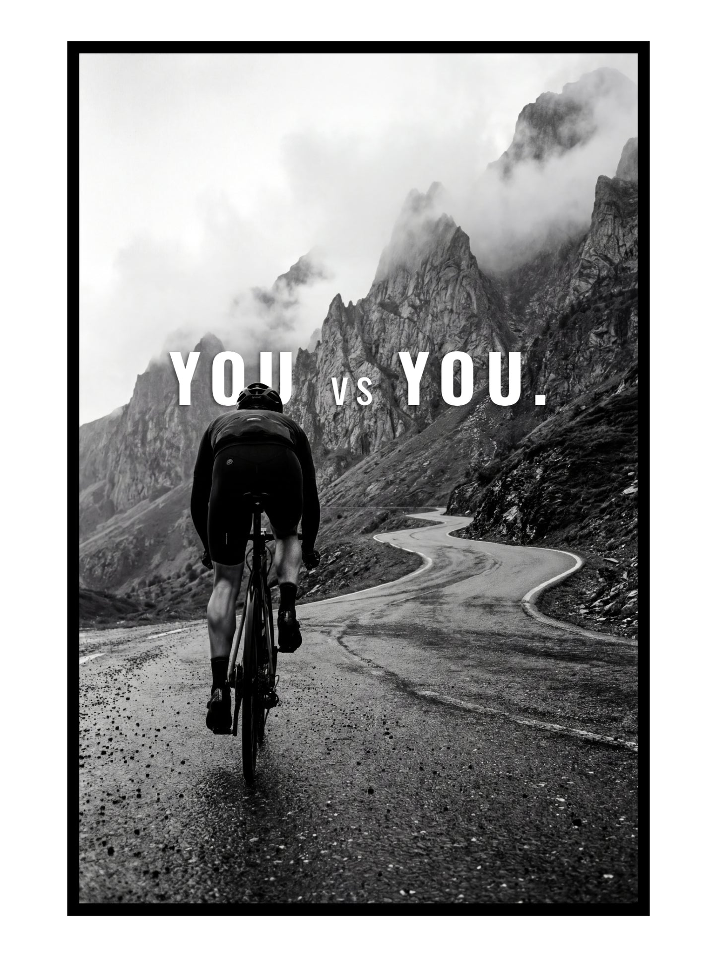 "You vs You“ II Motivationsposter Rennrad | Rennrad Motivation