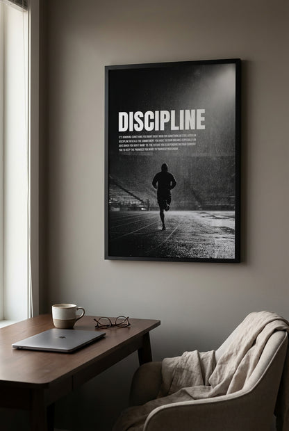 Discipline – Motivationsposter Sport & Fokus | canvArt