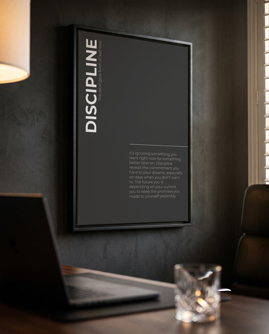 "Discipline II" Motivationsposter | Gym | Business