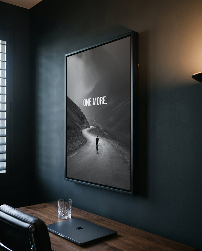 „One More x Endure“ – Rennrad Poster & Motivationsposter für Radsportler