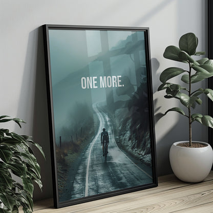 One More. – Rennrad Motivationsposter | canvArt studios