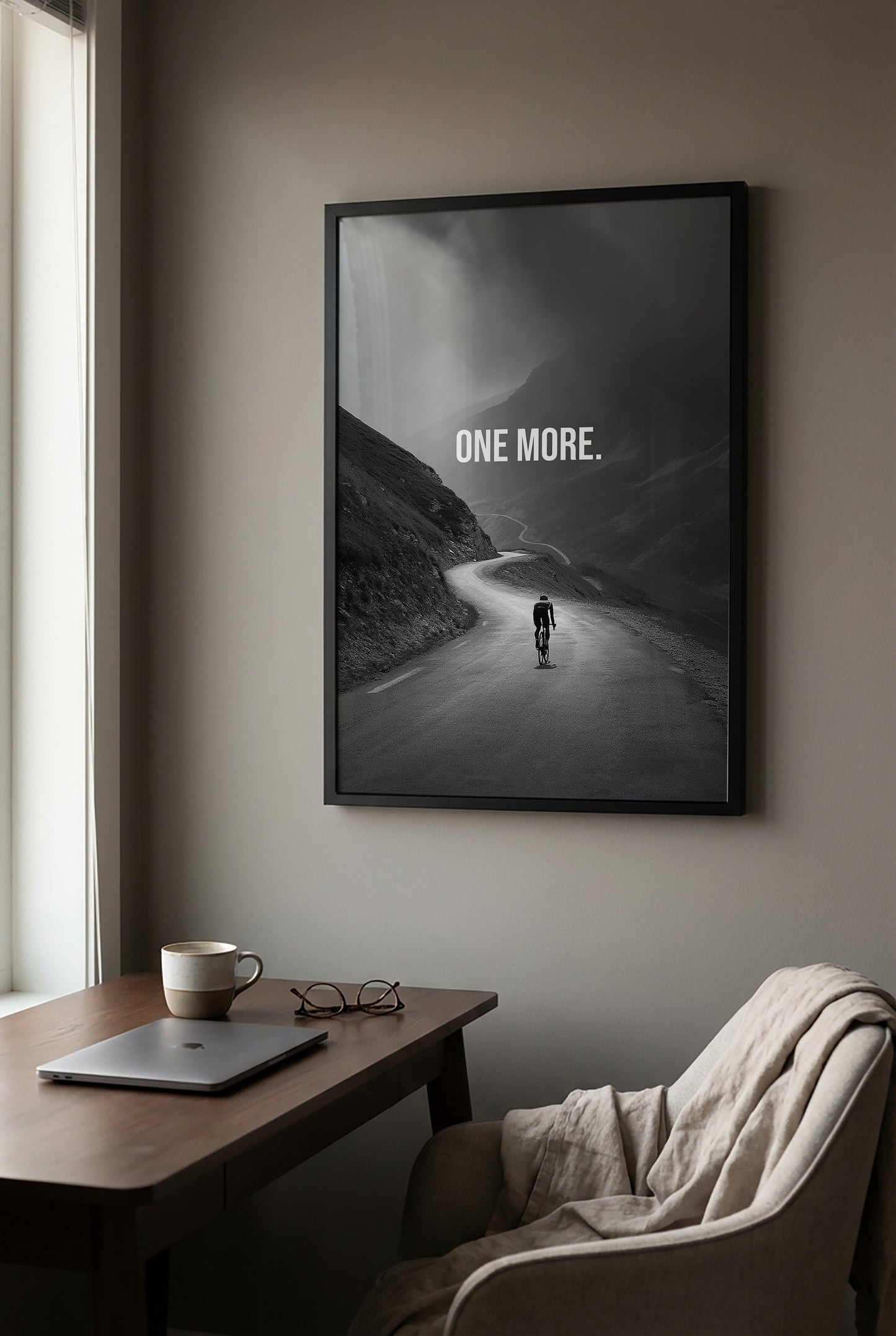 „One More x Endure“ – Rennrad Poster & Motivationsposter für Radsportler