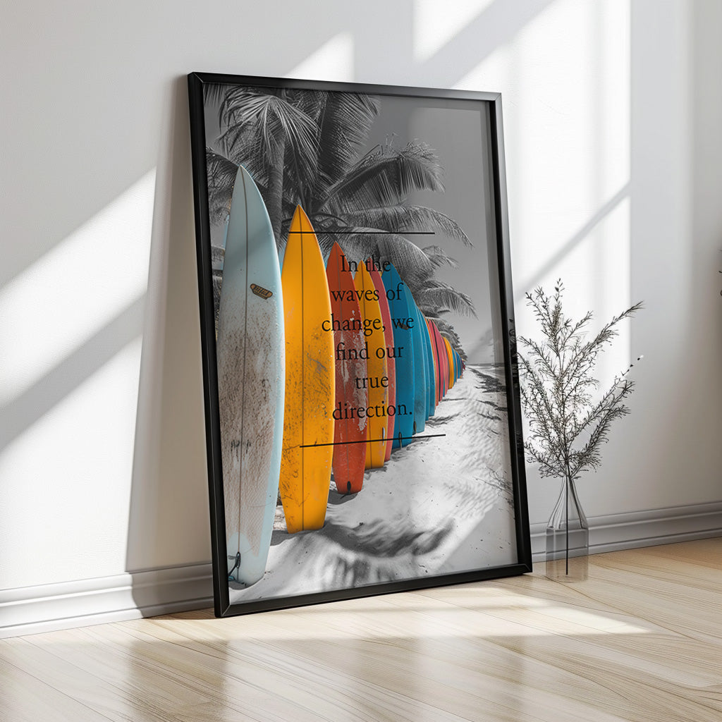 "waves of change" Surfposter